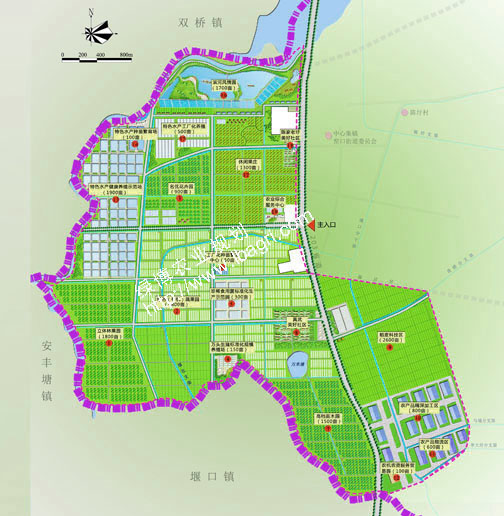 安徽瓦埠湖现代农业综合开发示范区规划图